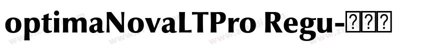 optimaNovaLTPro Regu字体转换 optimaNovaLTPro Regu字体转换